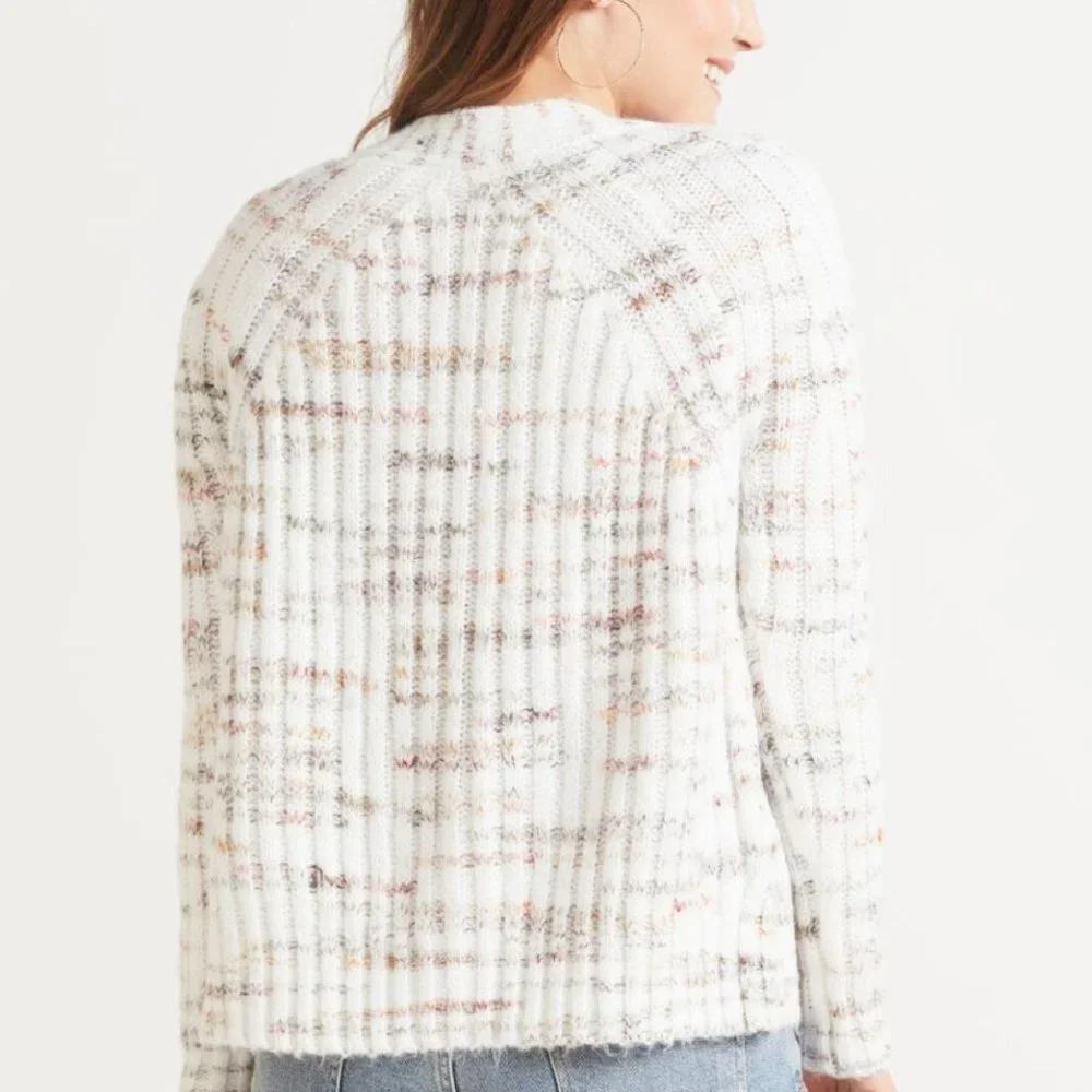 Anthropologie RD Style Conscious Adeline Marl Cardigan Recycled Sustainable M - Picture 4 of 8